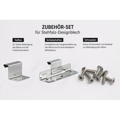 Stehfalz Zubehör