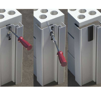 T90 Brandschutztür 1000x2000 (mit Federband) rechts