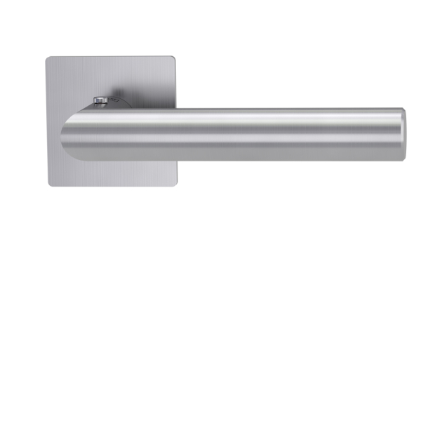 Türgriffgarnitur LUCIA PIATTA S QUATTRO | Flachrosette Rosetten eckig | smart2lock 2.0 R Edelstahl matt