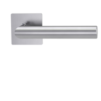 Türgriffgarnitur LUCIA PIATTA S QUATTRO | Flachrosette Rosetten eckig | smart2lock 2.0 R Edelstahl matt