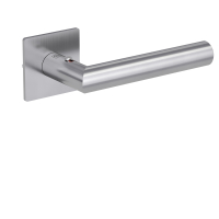 Türgriffgarnitur LUCIA PIATTA S QUATTRO | Flachrosette Rosetten eckig | smart2lock 2.0 R Edelstahl matt