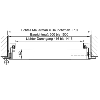 T90 Brandschutztür 875x1875 (mit Federband) links