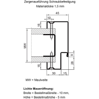 Abverkauf Lagertüren 875x2000 links T30 Brandschutz 42 mm 100 mm Umfassungszarge Leichtbauständerwand ohne RS