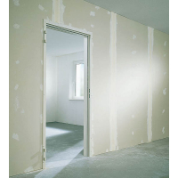 Abverkauf Lagertüren 875x2000 links T30 Brandschutz 42 mm 100 mm Umfassungszarge Leichtbauständerwand ohne RS