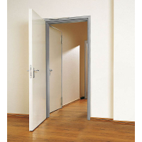 Abverkauf Lagertüren 875x2125 links T30 Brandschutz 42 mm 150 mm Umfassungszarge Leichtbauständerwand ohne RS