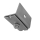 Stehfalzklemme, montiert mit Flachrundschraube M8x20 | Rundloch M10 | Klemmbereich 3,5 mm