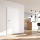 Inntentür flächenbündig Durat Weißlack Dekor 959x2097 links 145-165