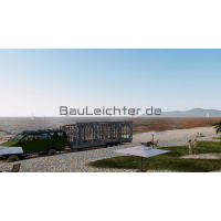 Stahlleichtbau Bausatz mobiles Tiny House 47m²