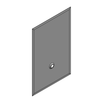 Unterlegplatte / Metalldachplatte Typ Schiefer für Stockschraube
