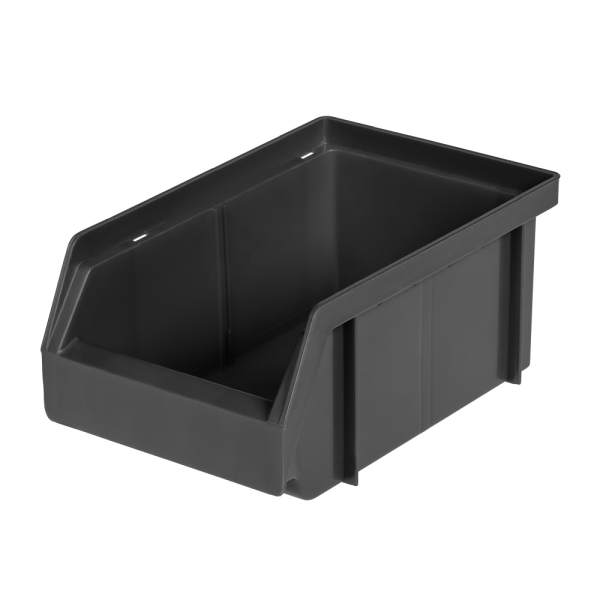 Sichtlagerkasten Stapelbox Kleinteilebox Größe 4 Grau 161 x 106 x 75