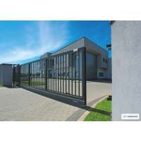 FreitragendesSchiebetor PI 95 geschlossenes Profil 25x25 mm 7000 x 1500