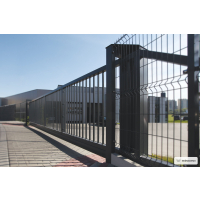 FreitragendesSchiebetor PI 95 geschlossenes Profil 25x25 mm 7000 x 1500