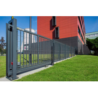 Freitragendes Schiebetor PI 95 Gitterpaneel VEGA B 5000 x 1000