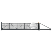 Freitragendes Schiebetor PI 95 Gitterpaneel VEGA B 6000 x 1200