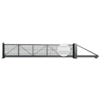 Freitragendes Schiebetor PI 95 Gitterpaneel VEGA B 6500 x 1200