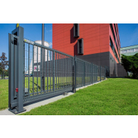 Freitragendes Schiebetor PI 95 Gitterpaneel VEGA B 6500 x 1200