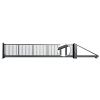 Freitragendes Schiebetor PI 95 Rohrfüllung fi 25 mm 6500 x 1700