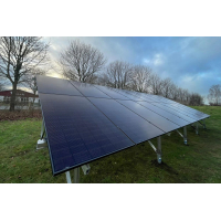 Freiland Aufständerung für 18 Solarmodule | Alpin | 25°
