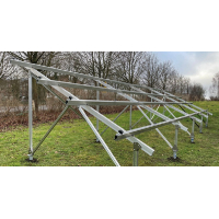 Freiland Aufständerung für 14 Solarmodule Genehmigungsfrei* | Standard | 25°