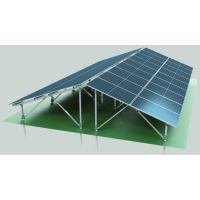 Freiland Aufständerung für 18 Solarmodule | erhöhte Anforderung | 25°