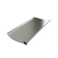 Blechziegel | Metalldachplatte passend für Wienerberger Strangpfalz (205 x 400 mm) Alu blank