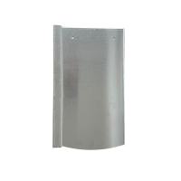 Blechziegel | Metalldachplatte passend für Wienerberger Strangpfalz (205 x 400 mm) Alu blank