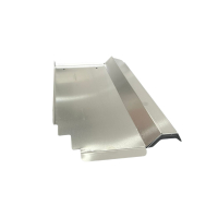 Blechziegel | Metalldachplatte passend für Braas Flachkremper K21 Alu blank