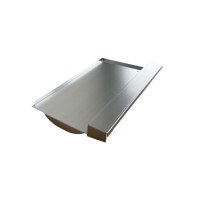 Blechziegel | Metalldachplatte passend für Braas Topas 13 V Alu blank