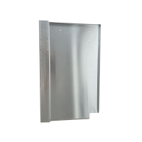 Blechziegel | Metalldachplatte passend für Braas Turmalin 277 x 470 Alu blank
