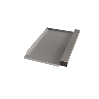 Blechziegel | Metalldachplatte passend für Creaton DOMINO Alu blank