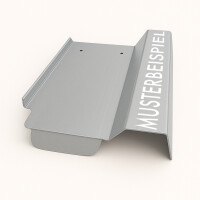 Blechziegel | Metalldachplatte passend für Creaton MAXIMA Alu blank