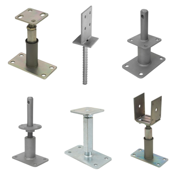 Pfostenträger und Stützenfüße