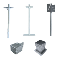 Pfostenträger und Stützenfüße