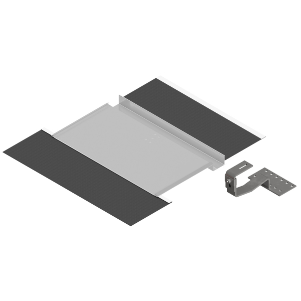Set Universalziegel inkl. höhenverstellbarer Dachhaken für schwarze Ziegel