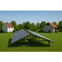 PV Freiland-Tisch Ost/West-Ausrichtung | Aufständerung für 2-24 Q-Cells Solar Module