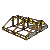 Ost/West Solar Freiland Aufständerung für 4 Qcells Module