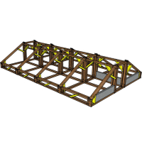 Ost/West Solar Freiland Aufständerung für 8 Qcells Module