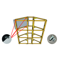 Ost/West Solar Freiland Aufständerung für 8 Qcells Module