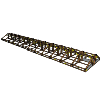 Ost/West Solar Freiland Aufständerung für 24 Qcells Module
