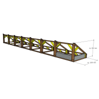 Süd Freiland Aufständerung für Solarmodule