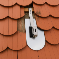 SET für Biberschwanz 180x360mm [Dachhaken + Blechziegel + Schrauben ]