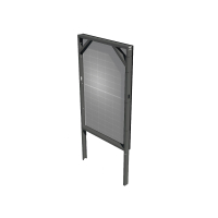 Solarzaun - einbetoniert 90 Grad* Verzinkt ohne PV Modul - 99% UPCYCLING