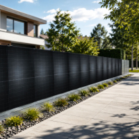 Solarzaun vertikal freistehend 90° – Größe M (1840 × 1040 mm) | PV-Zaunelement aus verzinktem Stahl