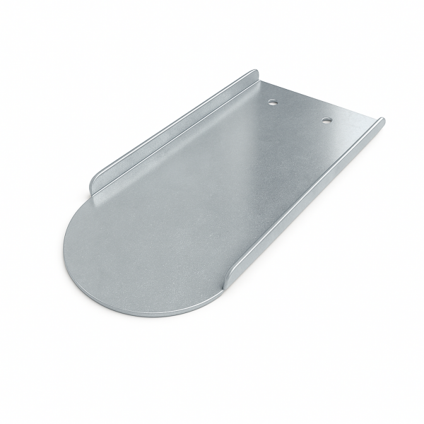 Blechziegel Metalldachplatte für Biberschwanz 155 x 360 Alu blank