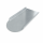 Blechziegel Metalldachplatte für Biberschwanz 155 x 360 Alu blank