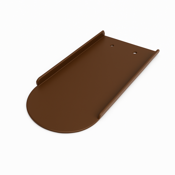 Blechziegel Metalldachplatte für Biberschwanz 155 x 360 Braun RAL 8014