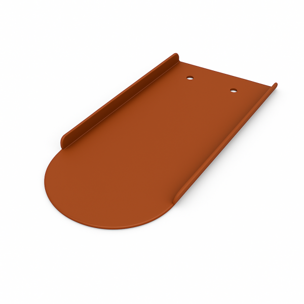 Blechziegel Metalldachplatte für Biberschwanz 155 x 360 Rot RAL 8004