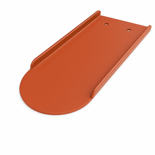 Blechziegel Metalldachplatte für Biberschwanz 155 x 380 Rot RAL 8004