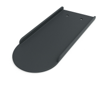 Blechziegel Metalldachplatte für Biberschwanz 200 x 400 Anthrazit RAL7021