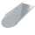 Blechziegel Metalldachplatte für Strangfalzziegel 238 x 407 Alu blank